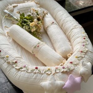 laced embroidered nest bed